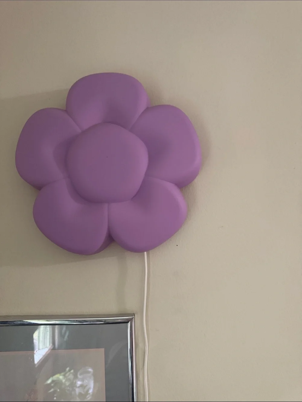 IKEA UPPLYST Purple Flower Wall Lamp